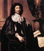 LEFEBVRE, Claude Portrait of Jean-Baptiste Colbert sg USA oil painting artist